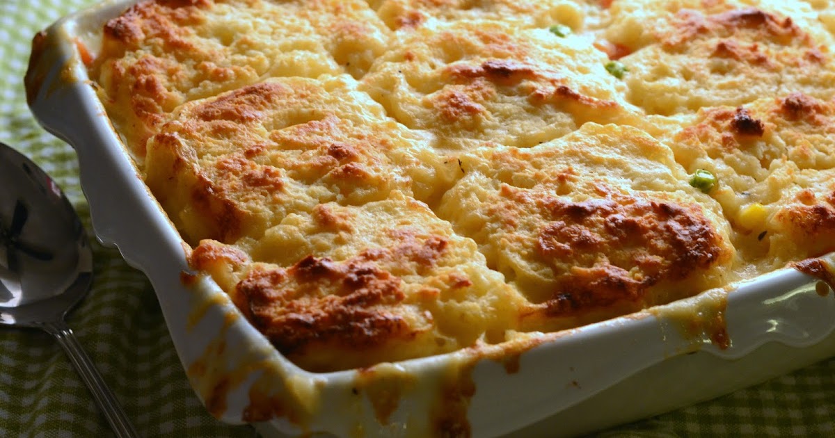 Candy Girl Roasted Chicken & Vegetable Cobbler aka The BEST Chicken Pot Pie Ever