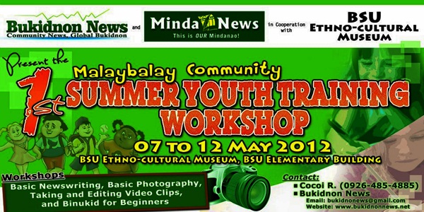 1st Summer Youth Training Workshop in Malaybalay City, Bukidnon