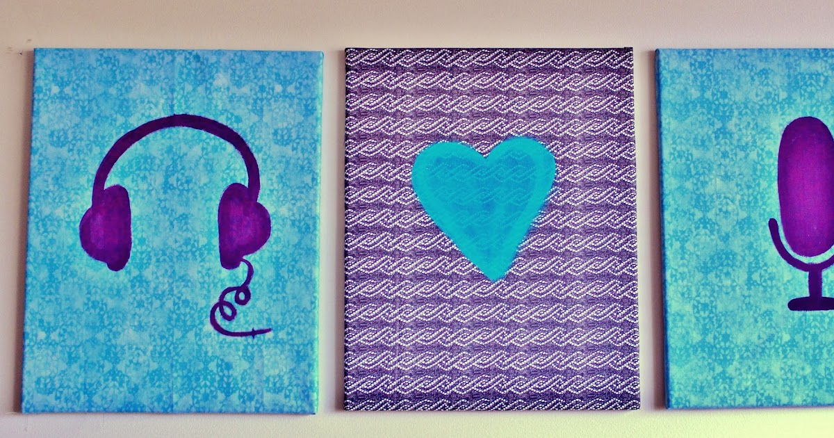 love, elizabethany crafted painted fabric canvases