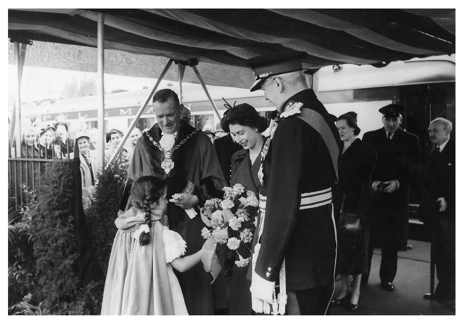 The Queen at Fort Brockhurst 1952