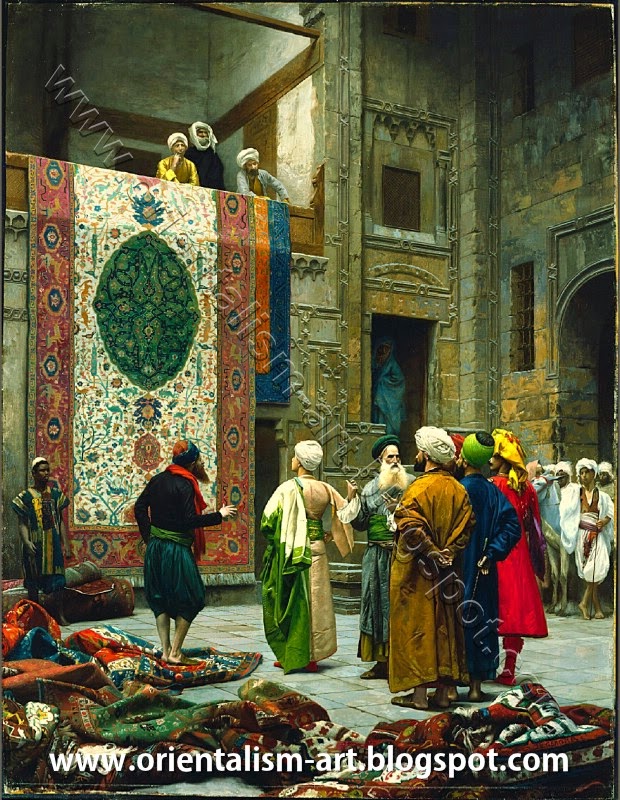Orientalism Art Gallery The Carpet Merchant, 1887 by JeanLeon Gerome (French, 18241904)