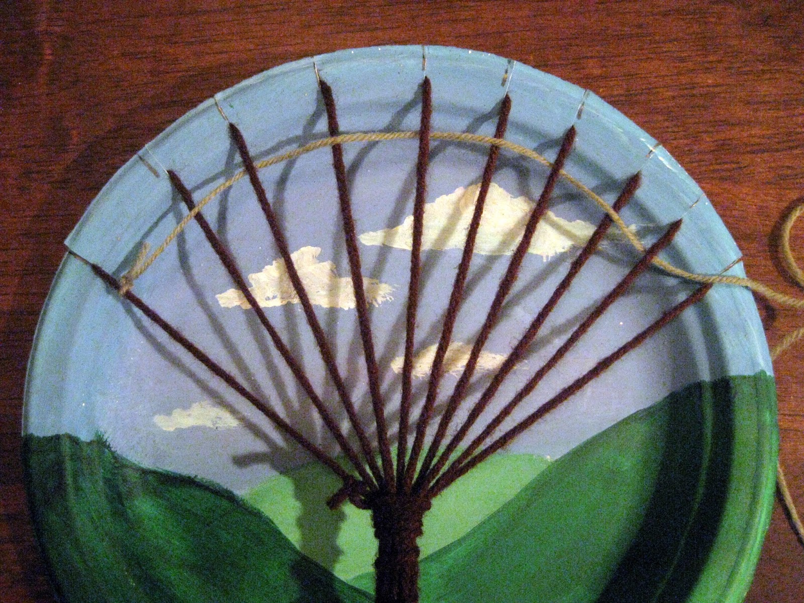 Cassie Stephens In the Art Room Tree Weaving with Third Grade