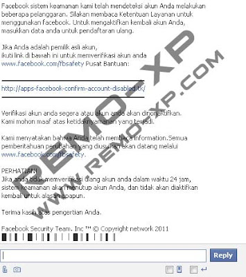 pesan hack di facebook