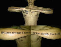 Mr. ALIANG TATTOO'S  NAME OF HIS SON