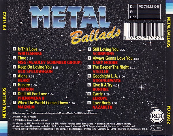 metal ballads collection