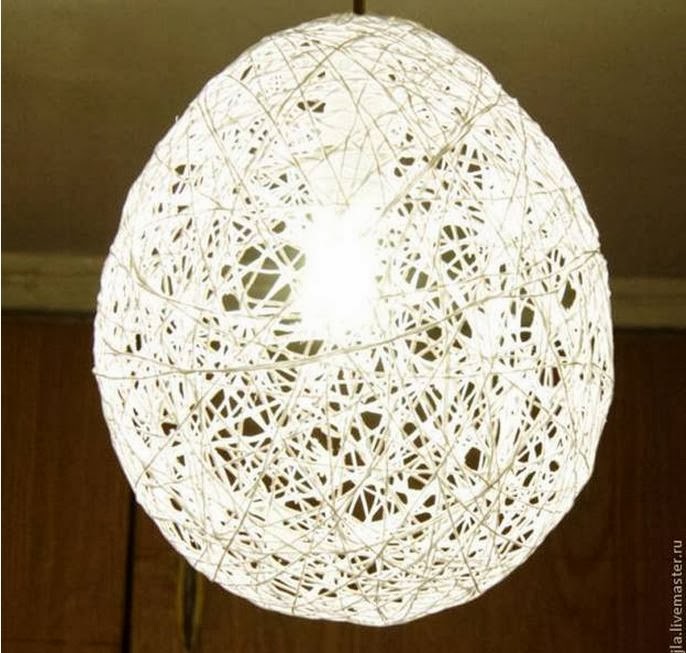 DIY Yarn Made Chandelier The Idea King