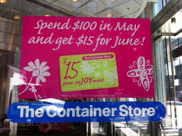 Container store coupon code