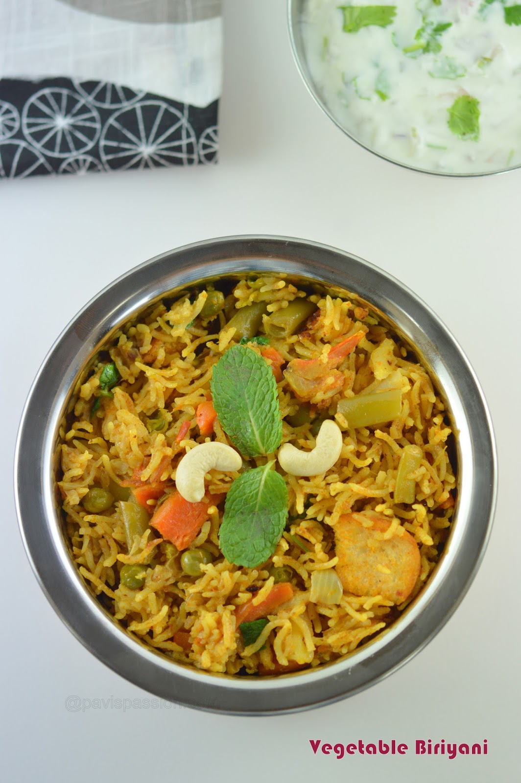 PavisPassion: Vegetable biryani | Veg Biryani Using Coconut milk