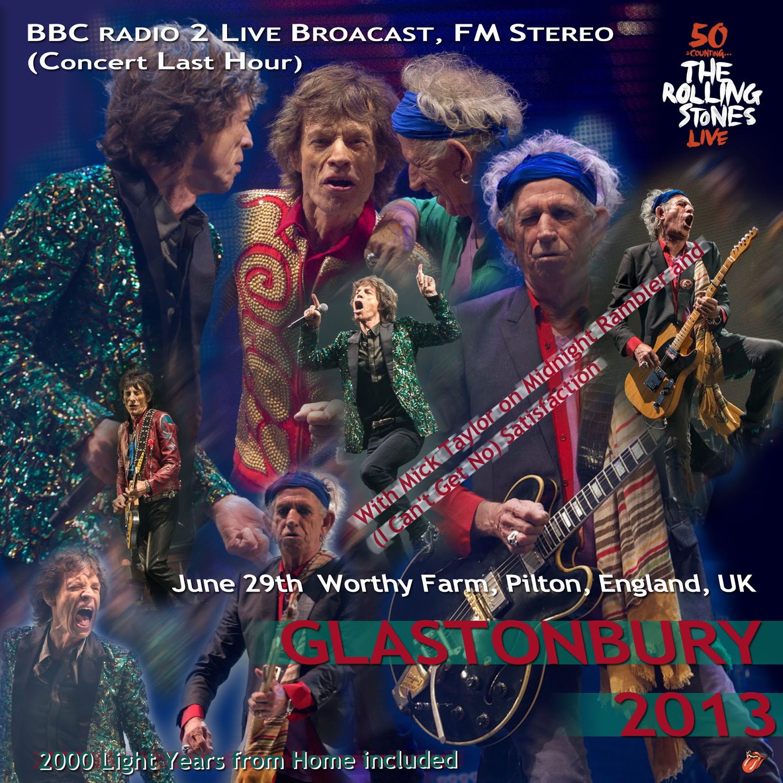 Bootleg Rambler The Rolling Stones 20130629 Glastonbury DVD Pro