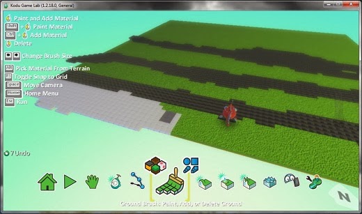 Kodu screenshot Interface Membuat 3D Game Tanpa Coding Dengan Kodu Game Labs