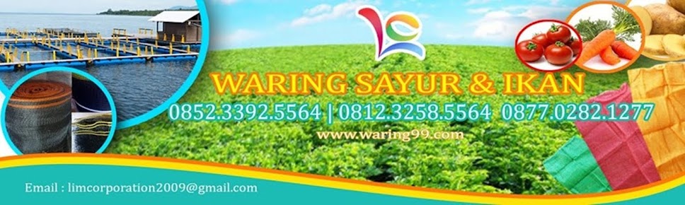 Jual Waring Sayur, Karung Waring, Waring Ikan, Waring Hitam, dan Waring Pagar