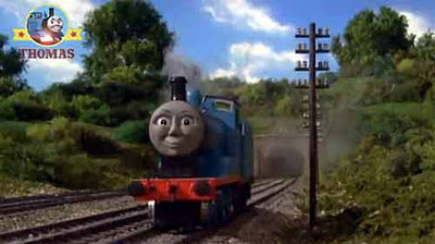 Sodor steam engine Edward the great railway blue train is the same color as Thomas the tank engine