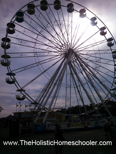 A Week of Moments to Remember | The Holistic Homeschooler ferris wheel
