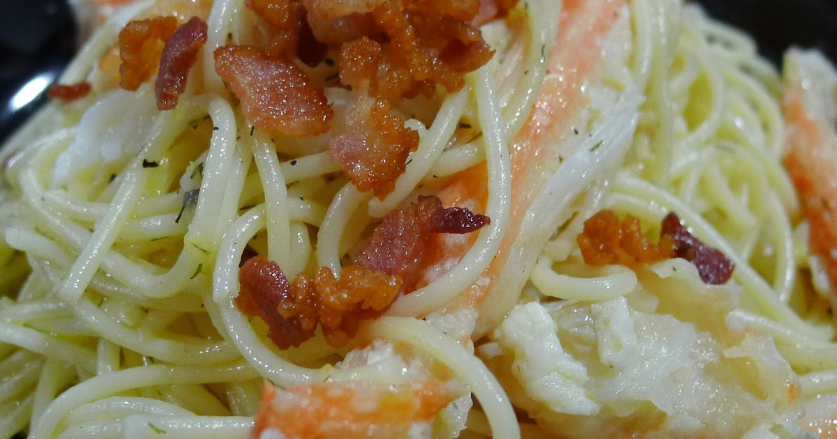 the batter baker Lemon Pasta + Alaskan King Crab