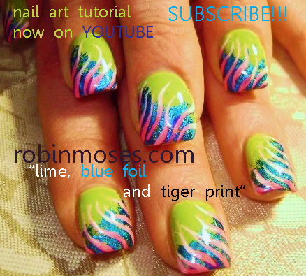 and animal printquot; nail art rihanna tiger print nails. and animal printquot; nail art