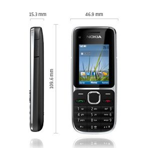 nokia-c2-01-specs-dimension-black