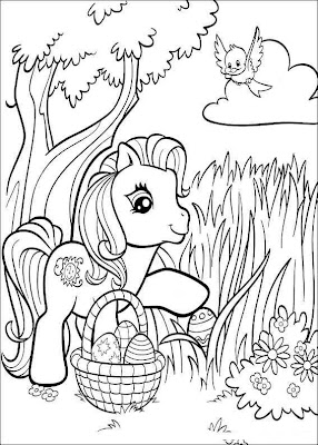 My Little Pony Easter Coloring Page