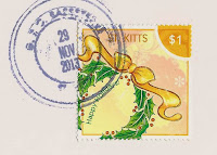 Christmas stamp St Kitts