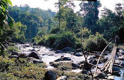 Sources of the Irrawaddy River in the north mountains