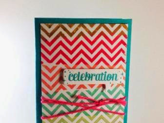 Stampin' Up! Positively Chevron - Clean and Simple card