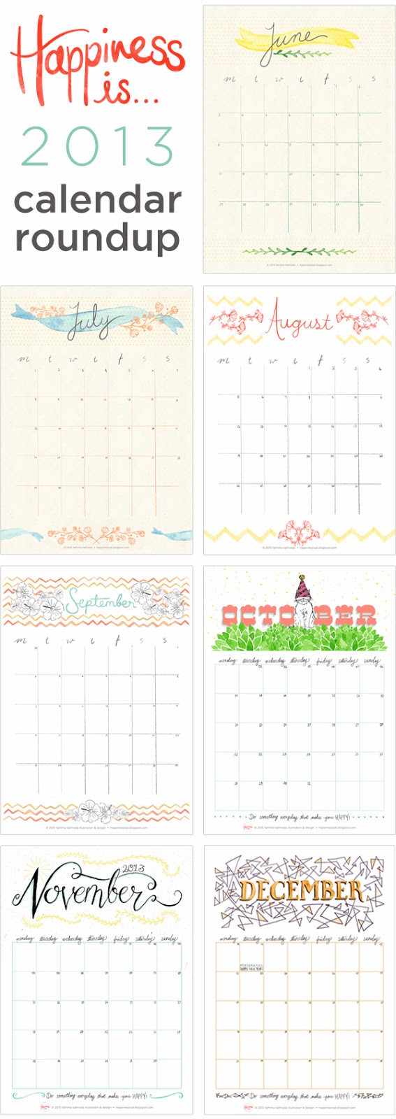 Free printable calendars from 2013 + free printable January 2014 calendar! Free printable January 2014 calendar! Designed & illustrated by fathima at Happiness is... Free printable calendars from 2013 + free printable January 2014 calendar! Free printable January 2014 calendar! Designed & illustrated by fathima at Happiness is...
