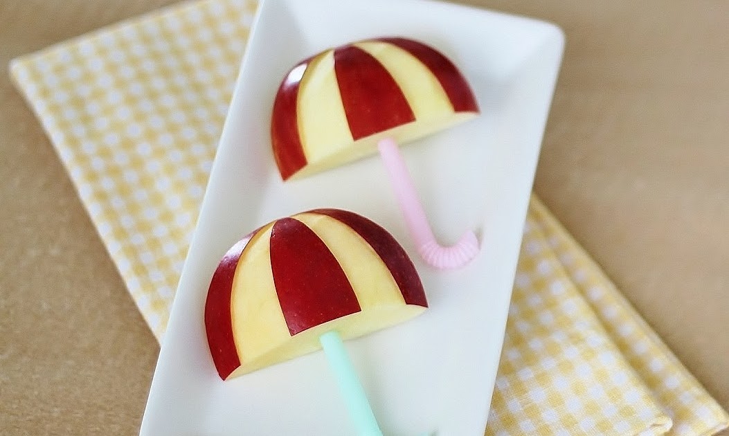 Cute Food For Kids? Healthy Snack Idea Apple Umbrella