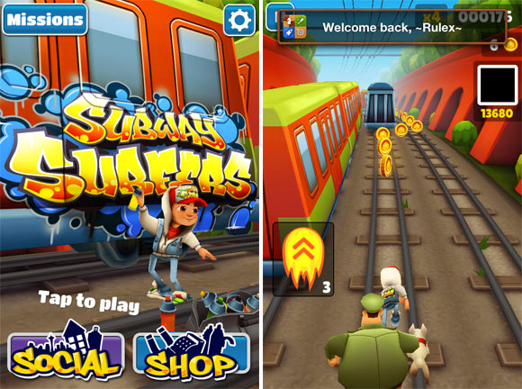 Tudo MegAndroid: Subway Surfers v1.10.3 MOD/Dinheiro Infinito