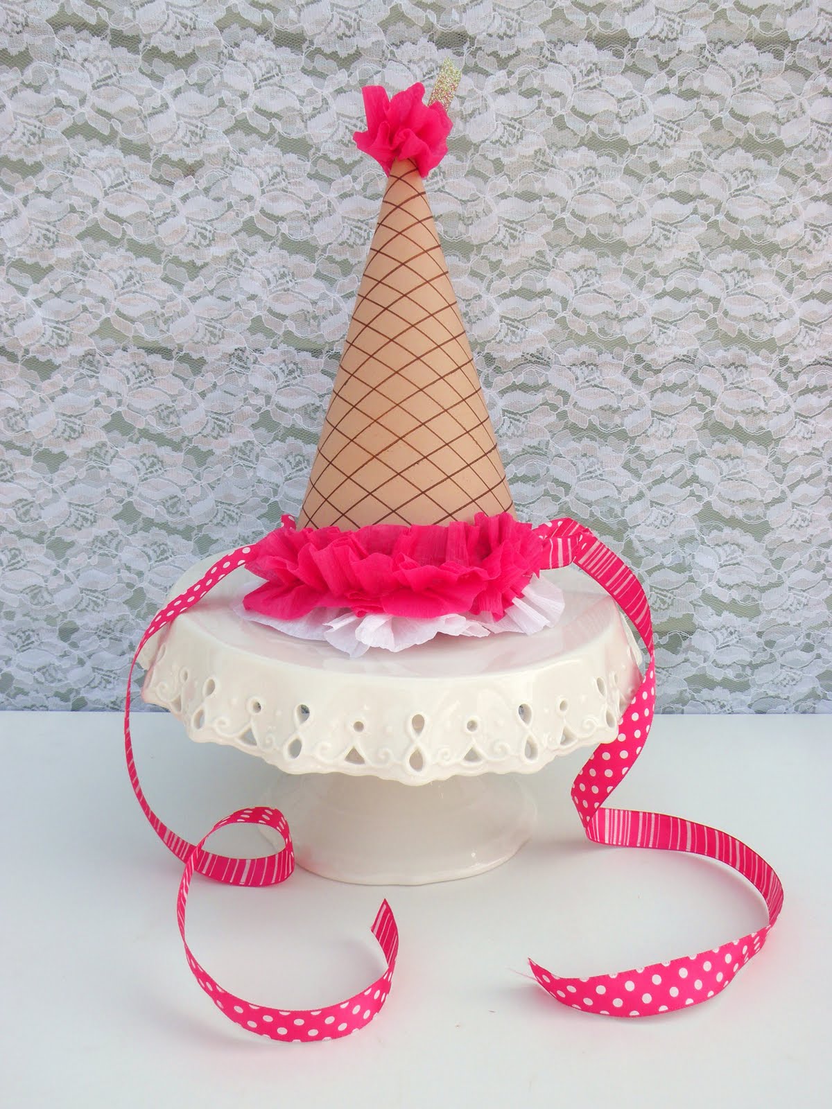 Icing Designs New ice cream design and DIY ice cream party hat!