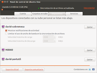 Compartir y sincronizar aplicaciones con Ubuntu One Compartir y sincronizar aplicaciones en Ubuntu One