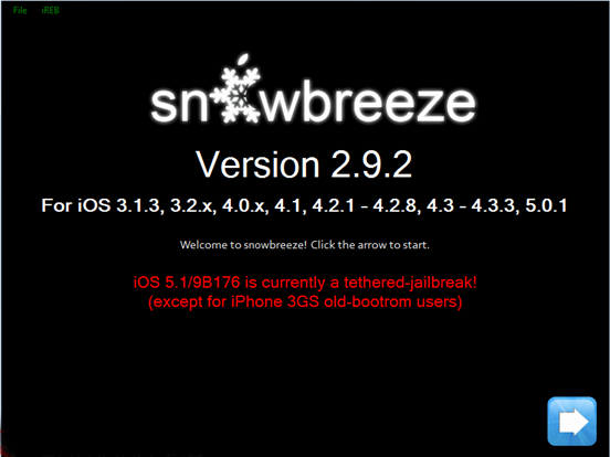 Download Sn0wbreeze 2.9.2 for windows screenshot