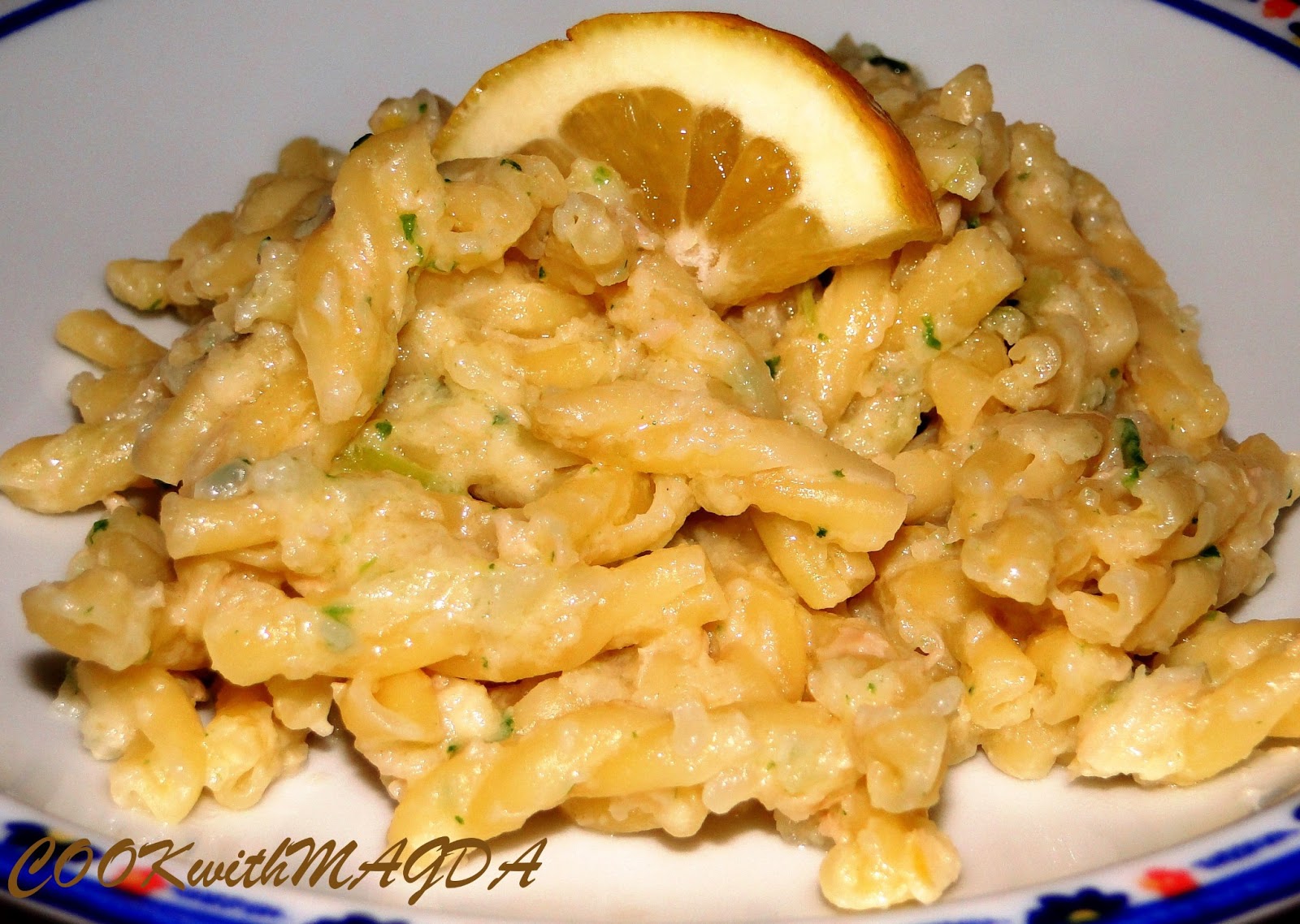 COOKwithMAGDA Pasta broccoli e tonno al limone