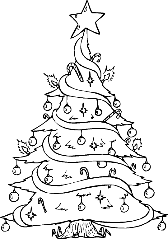 Desenhos De Arvores De Natal Para Colorir E Imprimir