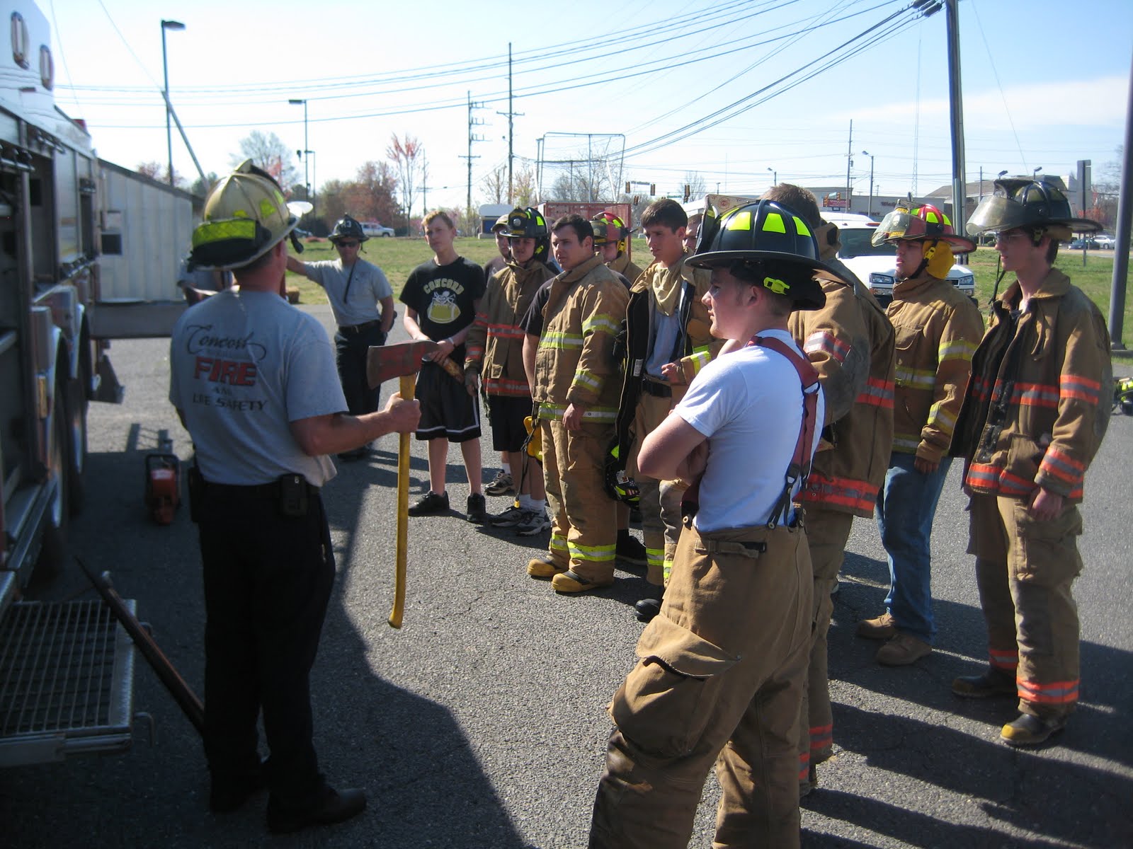 Concord High School Fire Academy Ventilation Practicals at Concord Fire and Life Safety