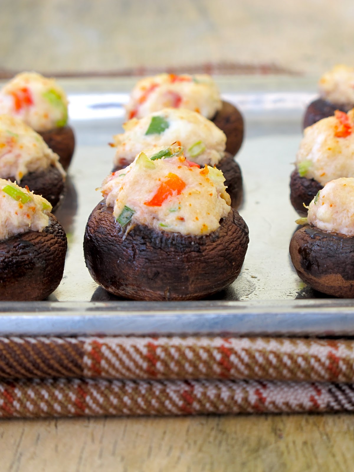 Jenny Steffens Hobick Crab Stuffed Mushrooms Appetizers & Hors D'oeuvres