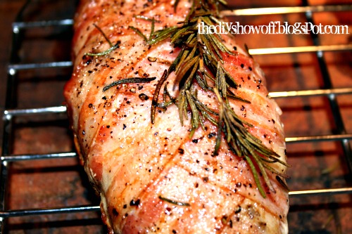 bacon wrapped white fish