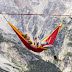 Impressive hammock 50 meters high