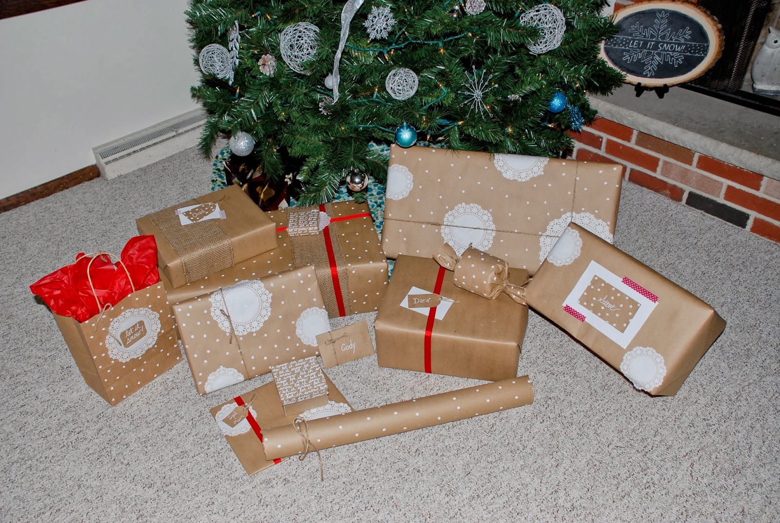 Consider Me Inspired Kraft Paper Christmas Wrap