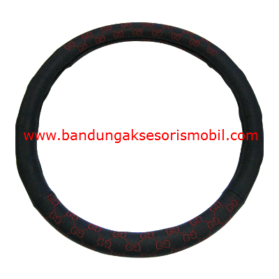 Sarung Setir New Model Gucci Kulit Hitam Bordir Merah Sarung Setir New Model Gucci Kulit Hitam Bordir Merah