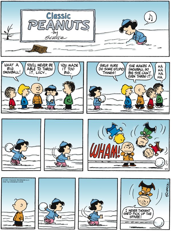 peanuts snow