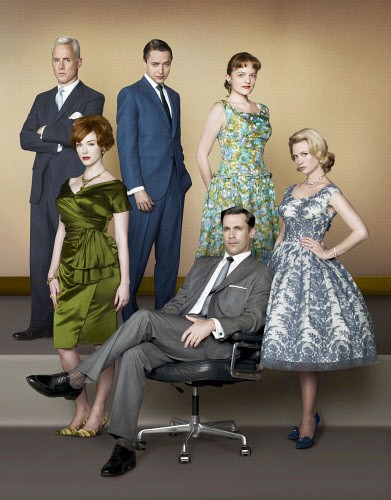 Mad Men cast Mad Men actresses floral colorful clothes