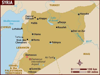 Syria Map Political Regional
