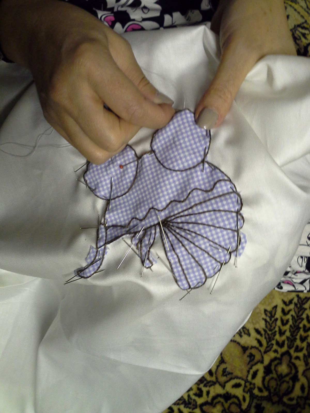 Hobi Günlük Bebek nevresim aplike yapımı