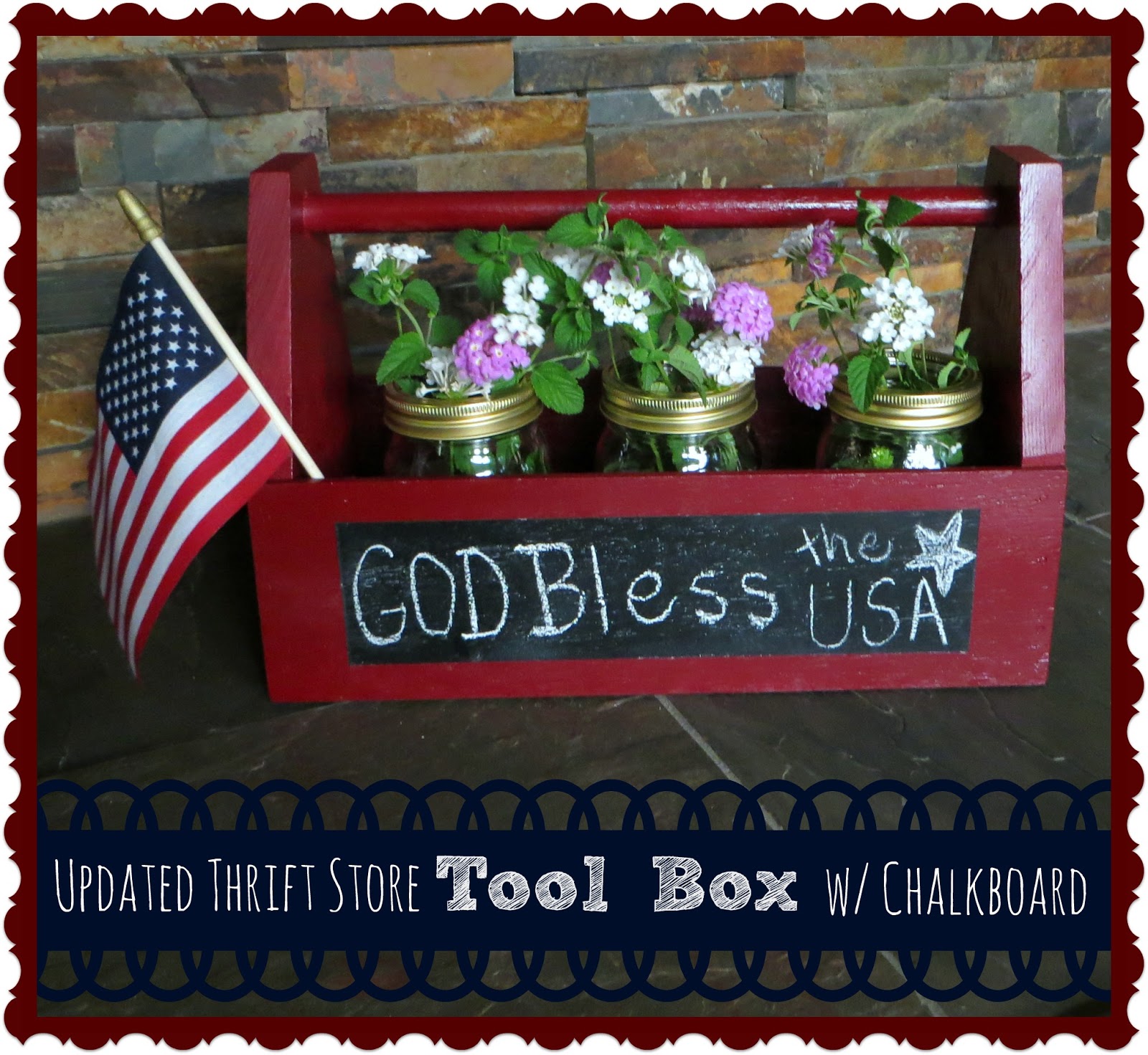 Crafty in Crosby Updated Thrift Store Toolbox
