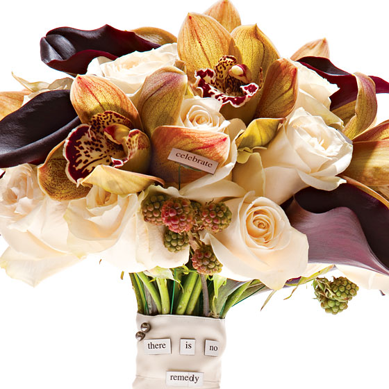 This bouquet is made of cymbidi...