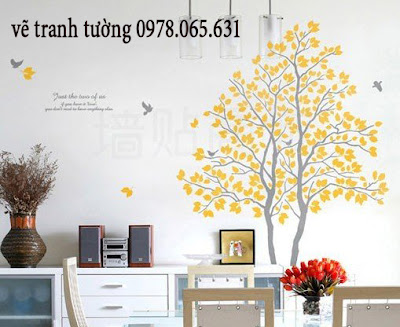 vẽ tranh tường vẽ tranh tường phòng khách