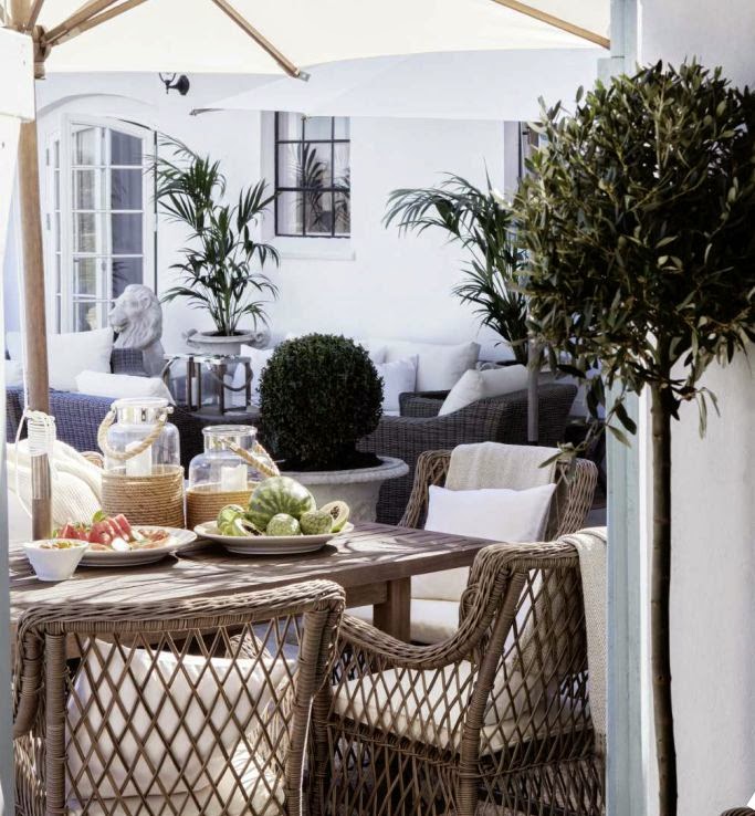 Lilla villa vita: inspiration till uteplats Inspiration altan