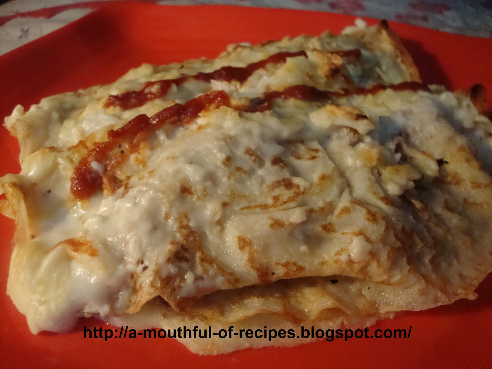 A Mouthful Of Recipes Pancakes With Baked Beans And Vegetables