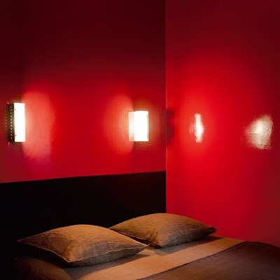 Dormitorio con paredes en Rojo pasión | Decorar tu Habitación