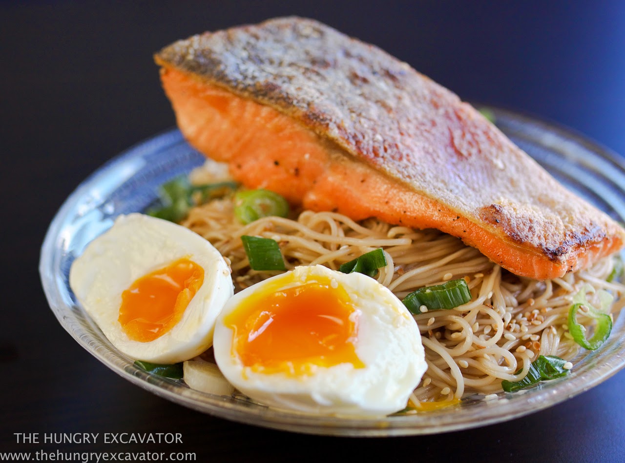 The Hungry Excavator Honey, Soy and Mirin Soba Noodles