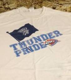 5 OKC Thunder T-Shirts for $10 - "Thunder Pride" - OKC Craigslist "Thunder Pride" - 5 OKC Thunder T-Shirts for $10 - OKC Craigslist